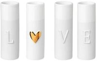 R&auml;der Dekovase r&auml;der Love Minivasen Wei&szlig;
