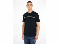 Tommy Hilfiger T-Shirt MONOTYPE CHEST STRIPE TEE mit Markenlogo, blau