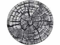 Teppich Aurora GF-095, Gino Falcone, rund, Höhe: 5 mm, Holz Optik, ideal im