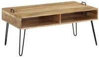 vidaXL Couchtisch Couchtisch Massivholz 100x60x45 cm