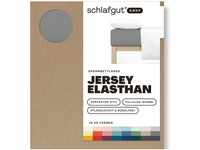 Schlafgut Easy Jersey Elasthan Spannbettlaken 90x190 100x220cm Grey Mid