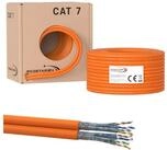 RedStar24 Cat.7 Netzwerkkabel Verlegekabel 1000 MHz S/FTP 50m Duplex Abrollbox