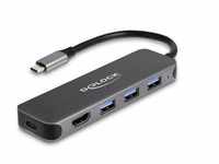 Delock 64171 - 3-Port-USB-Hub und 4K-HDMI-Ausgang mit USB... USB-Adapter USB C
