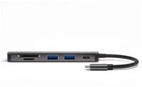 4smarts 4smarts 6in1 Hub mit DeX-Funktion, spacegrau USB-Adapter, 15 cm