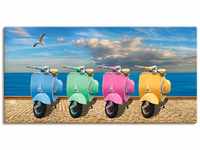 Artland Wandbild Vespa-Roller in bunten Farben, Motorräder & Roller (1 St), als