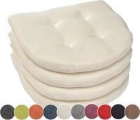 sunnypillow Stuhlkissen 4er Set Auflage 40x40 f&uuml;r St&uuml;hle, B&auml;nke in Haus und Garten