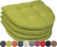 sunnypillow Stuhlkissen 4er Set Auflage 40x40 f&uuml;r St&uuml;hle, B&auml;nke in Haus und Garten