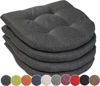 sunnypillow Stuhlkissen 4er Set Auflage 40x40 f&uuml;r St&uuml;hle, B&auml;nke in Haus und Garten