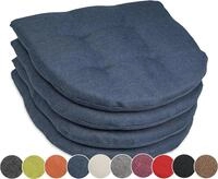 sunnypillow Stuhlkissen 4er Set Auflage 40x40 f&uuml;r St&uuml;hle, B&auml;nke in Haus und Garten