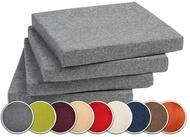 sunnypillow Stuhlkissen 4er Set Kissen 40 x 40 x 5 cm, Sitzkissen Sitzauflage f&uuml;r