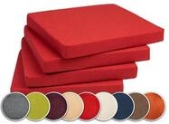 sunnypillow Stuhlkissen 4er Set Kissen 40 x 40 x 5 cm, Sitzkissen Sitzauflage f&uuml;r