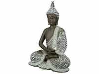 GILDE Dekofigur GILDE Figur Buddha Mangala - braun - H. 29cm x B. 20cm