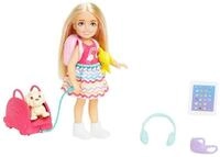 Barbie Anziehpuppe Dreamhouse Adventures, Chelsea Reiseset, mit H&uuml;ndchen und