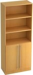 HAMMERBACHER Regal Regal 5 OH 80x42x200,4cm 2 T&uuml;ren unten Sockelblende Griff RE