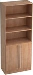 HAMMERBACHER Regal Regal 5 OH 80x42x200,4cm 2 T&uuml;ren unten Sockelblende Griff RE