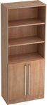 HAMMERBACHER Regal Regal 5 OH 80x42x200,4cm 2 T&uuml;ren unten Sockelblende Griff CE