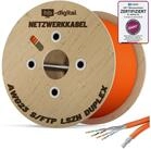 HB-DIGITAL CAT 7 Kabel Duplex Installationskabel Ethernet S/FTP LSZH AWG23