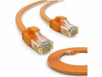HB-DIGITAL Patchkabel CAT6 Flachkabel LAN Kabel U/UTP PVC Netzwerkkabel,