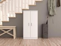 FORES HABITAT Schuhschrank in Wei&szlig; - 55x108x36 (BxHxT)