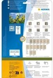 HERMA Etiketten Etikett 60mm rund Silphie-Papier A4 20 Blatt LaserInkCopy braun