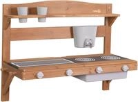 roba&reg; Outdoor-Spielk&uuml;che Matschk&uuml;che zum Aufh&auml;ngen, teakholzfarben lasiert,...