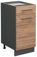 Vicco Unterschrank Fame-Line, Goldkraft Eiche/Anthrazit, 40 cm ohne Arbeitsplatte