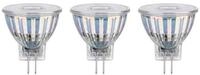 Paulmann LED-Leuchtmittel Glasreflektor 3er Pack GU4 345lm 4,2W 2700K 12V,...