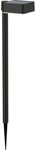 Philips LED Solarleuchte Outdoor Vynce Spiess 1.5W, eckig, 2700 Kelvin, schwarz,