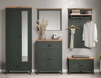 trendteam Garderoben-Set Garderoben-Set Stanton, Tannengr&uuml;n / Eiche, 5-teilig,