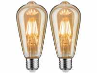 Paulmann LED-Leuchtmittel Bundle ST64 gold 2x 6,5 W, E27, 2 St., Extra-Warmweiß