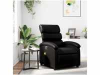 vidaXL Relaxation and Massage Armchair Imitation-Leather Black (371720)