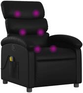 vidaXL Sessel Massagesessel Schwarz Kunstleder (1-St)