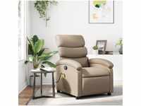 vidaXL Relaxation and Massage Armchair Imitation-Leather Light Brown (371726)