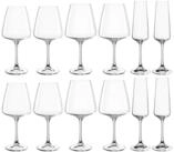 LEONARDO Gl&auml;ser-Set Kelchglasset PALADINO, 12-teilig, 12-tlg., Kristallglas,