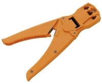 Schwaiger Crimpzange TST4335531, f&uuml;r RJ11, RJ45 Kunststoff orange