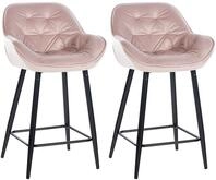 CLP Barhocker Gibson (Set, 2er), Fu&szlig;st&uuml;tze, stabiles Metall-Gestell