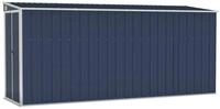 vidaXL Ger&auml;tehaus, Anbauschuppen Anthrazit 118x382x178 cm Verzinkter Stahl