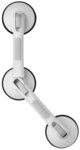 Ridder Haltegriff HANDICAP Handgriff abnehmbar mit verstellbarem Winkel, Wei&szlig;,