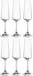 LEONARDO Sektglas Gl&auml;ser-Set PALADINO, 220 ml, 6er-Set, 6-tlg., Kristallglas,