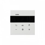 GIRA S3000 Raumtemperaturregler Bluetooth gl&auml;nzend reinwei&szlig; Smart-Home-Station,