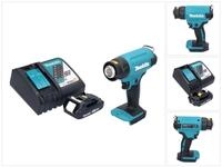 Makita Hei&szlig;luftgebl&auml;se DHG 180 RA1 Akku Hei&szlig;luftgebl&auml;se 18 V 550 &deg;C + 1x Akku