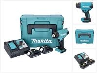 Makita Hei&szlig;luftgebl&auml;se DHG 180 RAJ Akku Hei&szlig;luftgebl&auml;se 18 V 550 &deg;C + 2x Akku