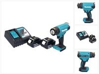 Makita Hei&szlig;luftgebl&auml;se DHG 180 RG Akku Hei&szlig;luftgebl&auml;se 18 V 550 &deg;C + 2x Akku 6,0