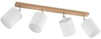 Lindby Deckenstrahler Imarin, Holz IP20, 4 x 15 W LED