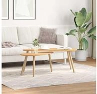 vidaXL Couchtisch vidaXL 2-tlg. Couchtisch-Set Massivholz Kiefer Braun