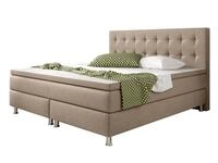 inter Boxspringbett Boxspringbett K-01 Webstoff (Komplettbett Set, Bett 180x200 cm