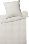 Elegante Bettw&auml;sche Solid Stripe, Mako-Jersey, 2 teilig, angenehmes Hautgef&uuml;hl