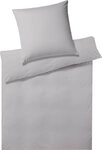 Elegante Bettw&auml;sche Solid Stripe, Mako-Jersey, 2 teilig, angenehmes Hautgef&uuml;hl