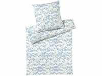Elegante Sleeping Beauty Bettwäsche-Set Mako-Jersey bleu 155x220+80x80 cm