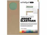 Schlafgut EASY Jersey Elasthan Topper Spannbettlaken green mid 180-200x200-220...